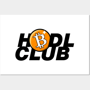 bitcoin hodl club Posters and Art